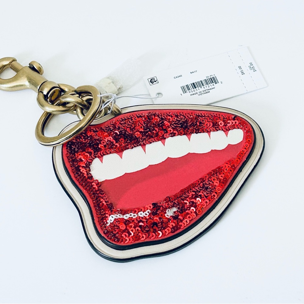 Coach X Tom Wesselmann Lips Bag Charm NWT